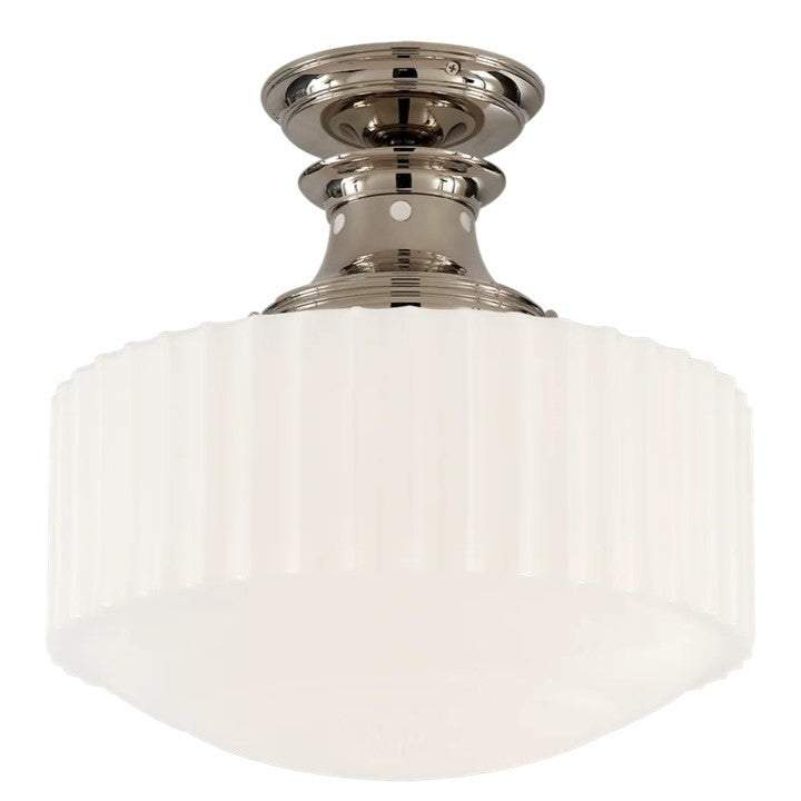 Milton Road Flush Mount | Polished Nickel | AS IS