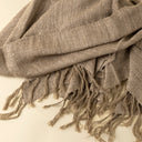 Nomad Linen Weave Throw | Fawn