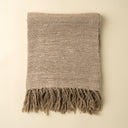 Nomad Linen Weave Throw | Fawn