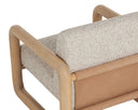 Nubo Lounge Chair - Noah Ecru / Nubuck Tan Leather