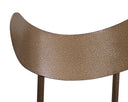 Gibbons Barstool - Antique Brass - Charcoal Black Leather