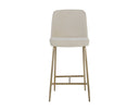 Zeke Counter Stool - Antique Brass - Bergen Ivory