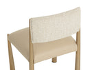 Bayard Dining Chair - Antique Brass - Napa Beige / Santa Cruz Oatmeal