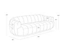 Tadeo Sofa - Warm Brown - Dove Cream