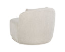 Soraya Swivel Armless Chair - Dove Cream