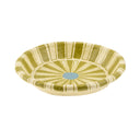 Painted Paper Mache Tray S, Green Stripe