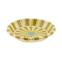 Painted Paper Mache Tray S, Green Stripe