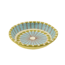 Painted Paper Mache Tray S, Blue Stripe