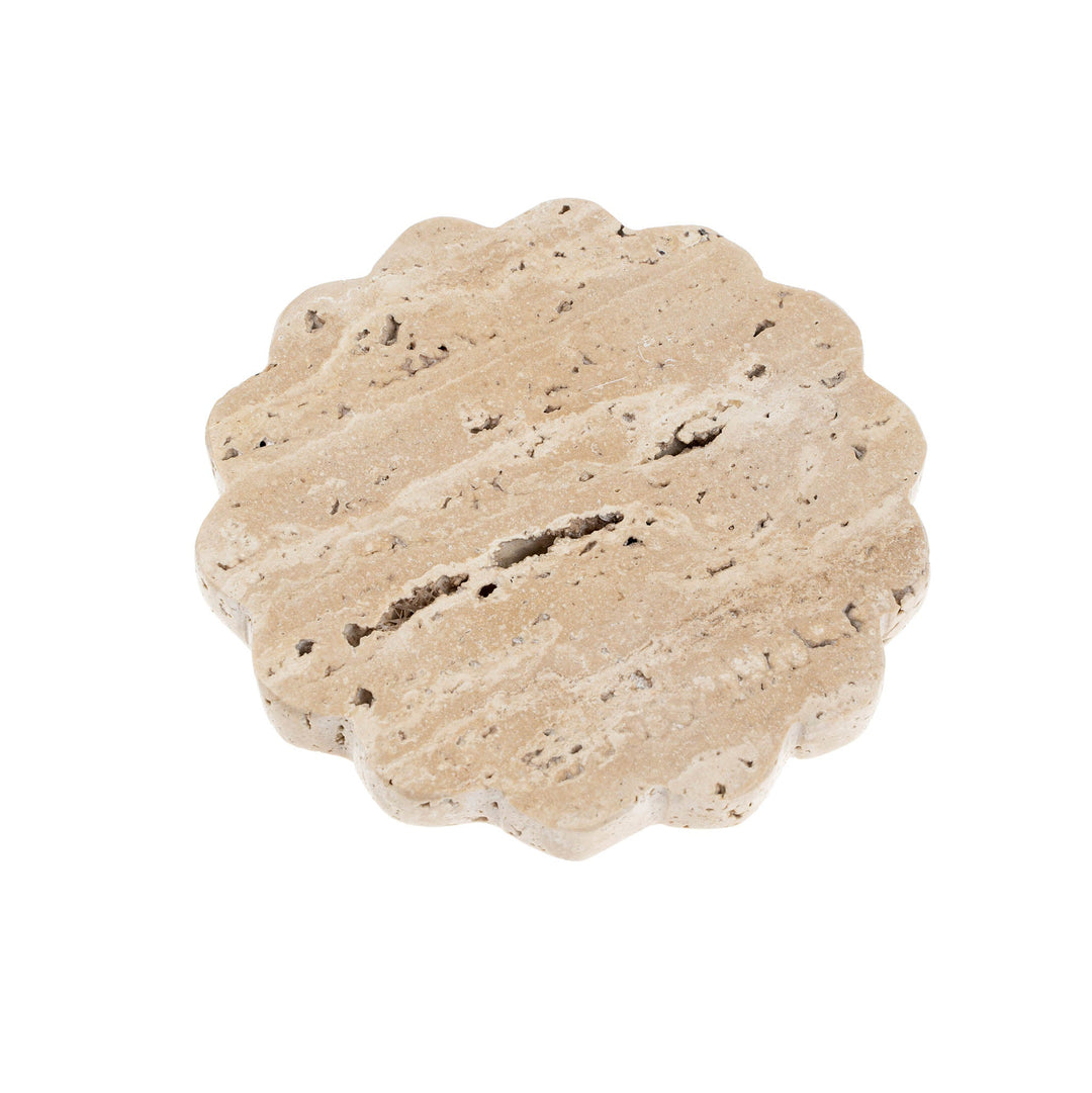 Travertine Scallop Tray
