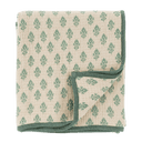 Avery Crib Blanket, Turquoise