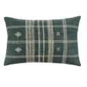 Bhujodi Wool Handloom Pillow | 16" x 24" | Blue