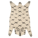 White Tiger Knit Rug