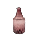 Recycled Glass Bottle Vase, Mauve