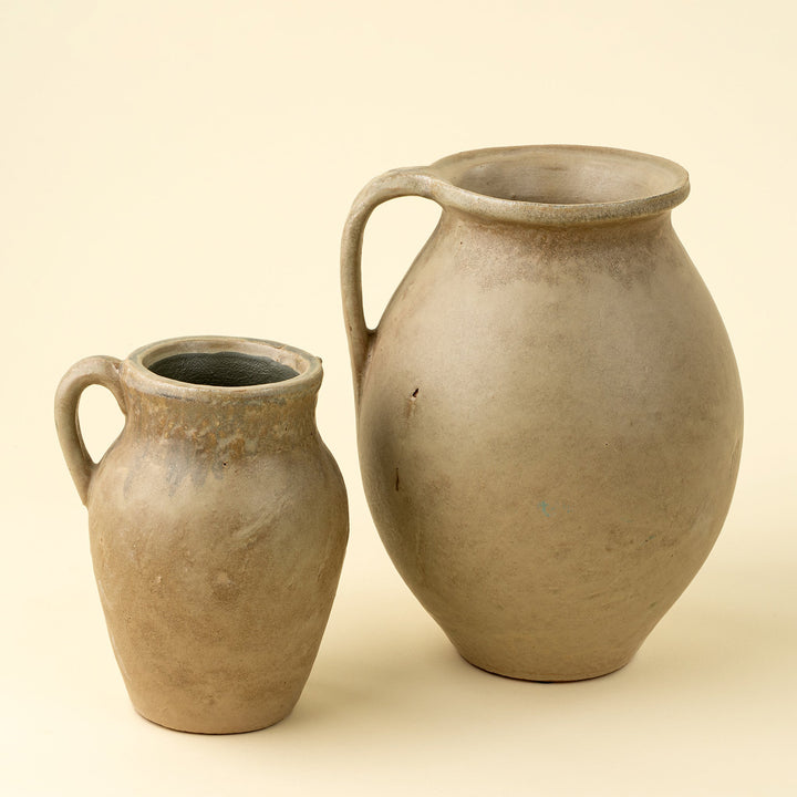 Rhodes Pitcher Vase L, Reactive Brown