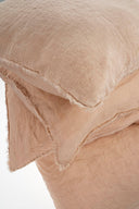 Lina Linen Duvet Set | Peony | Queen