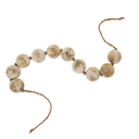 Wooden Bead Garland White