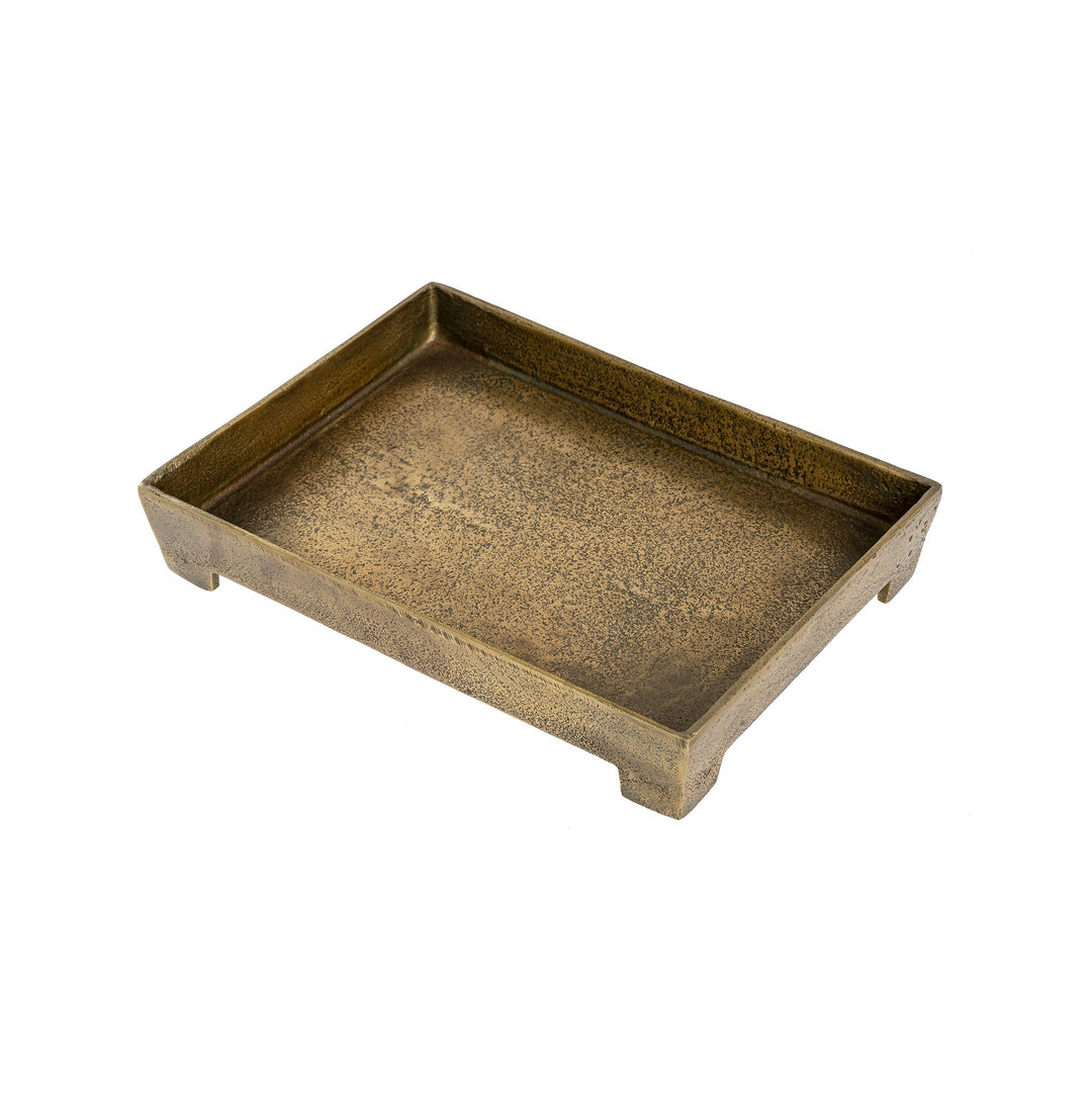 Footed Table Tray Small | Bronze