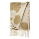 Polka Dot Wool Blend Throw, Pampas