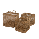 Costa Woven Square Baskets S/3