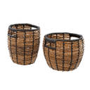 Maeve Baskets S/2, Black