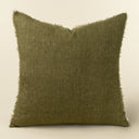 Lina Linen Pillow | Dark Moss | 24" x 24"