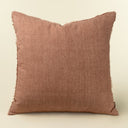 Lina Linen Pillow | Redwood | 24" x 24"