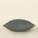 Lina Linen Pillow | Steel Grey | 24" x 24"