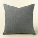 Lina Linen Pillow | Steel Grey | 24" x 24"