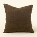 Lina Linen Pillow | Mocha | 24" x 24"