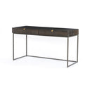 Kelby Writing Desk - Carved Vintage Brown