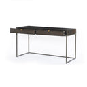 Kelby Writing Desk - Carved Vintage Brown