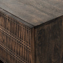 Kelby Small Media Console - Vintage Brown