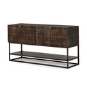 Kelby Small Media Console - Vintage Brown