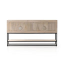 Kelby Small Media Console - Light Wash Mango