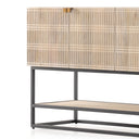 Kelby Small Media Console - Light Wash Mango