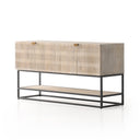 Kelby Small Media Console - Light Wash Mango