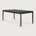 Bok Dining Table | Varnished Oak | Black | Rectangular | 63" X 31"