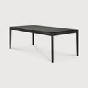 Bok Dining Table | Varnished Oak | Black | Rectangular | 79" X 37"