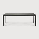 Bok Dining Table | Varnished Oak | Black | Rectangular | 87" X 37"