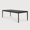 Bok Dining Table | Varnished Oak | Black | Rectangular | 87" X 37"