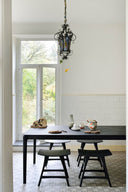 Bok Dining Table | Varnished Oak | Black | Rectangular | 71" X 35"
