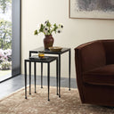 Dalston Nesting End Table Set - Raw Black