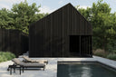 Jack Outdoor Adjustable Lounger | Varnished Teak | Black | Mocha Fabric