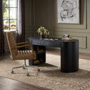 Pilar Desk - Brushed Ebony Oak