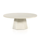Bowman Outdoor Coffee Table - White Concrete