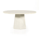 Bowman Outdoor Dining Table - White Concrete