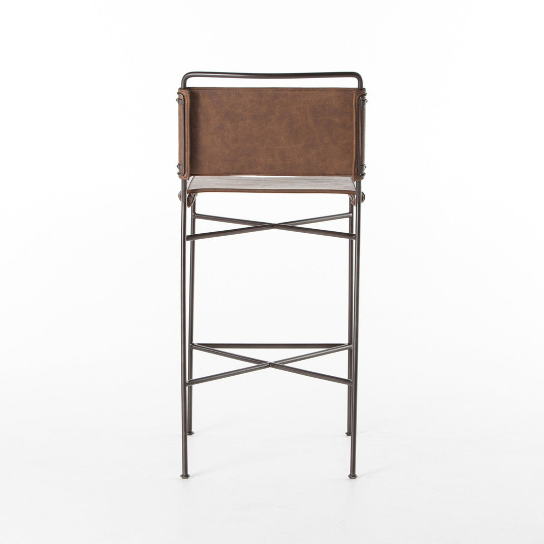 Wharton Bar Stool - Distressed Brown