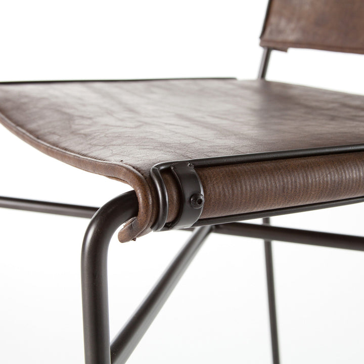 Wharton Bar Stool - Distressed Brown