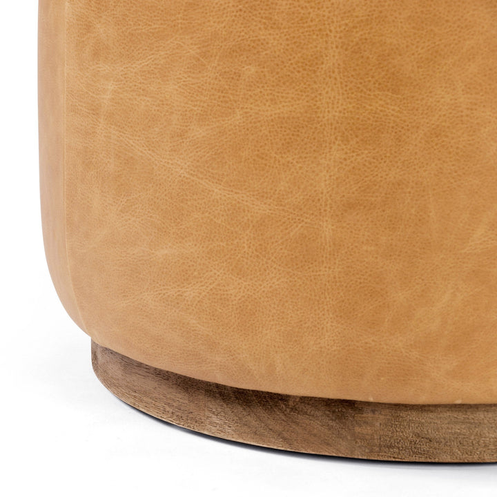 Sinclair Round Ottoman - Palermo Butterscotch