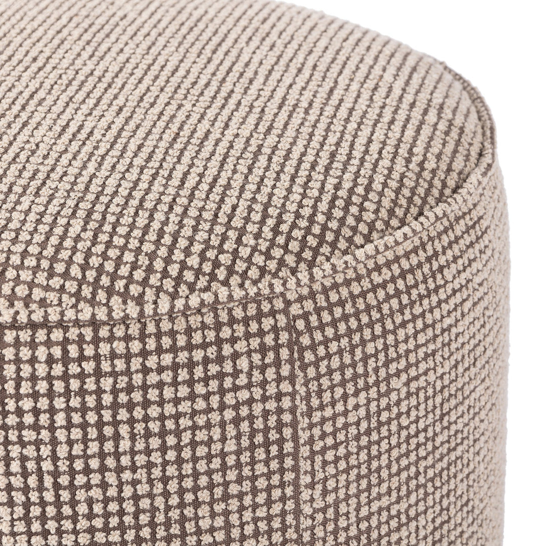 Sinclair Round Ottoman - Barrow Taupe
